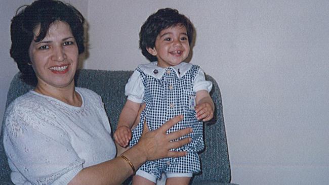 Mum of three Zahra Abrahimzadeh was killed by her former husband in 2010 after enduring 20 years of domestic violence. She is pictured here with Anita as a toddler. File picture supplied by family