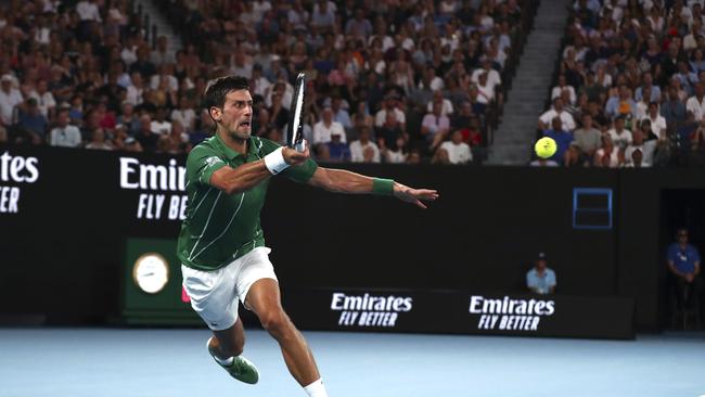 Djokovic is at the peak of his powers – and primed for a stunning eighth Australian Open title. Picture: AP