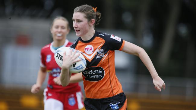EllieBarnettPicture: Warren Gannon Photography. NSWRL Junior Reps finals week two, Lisa Fiaola Cup. Illawarra Steelers vs Wests Tigers at Leichhardt Oval, 20 April 2024