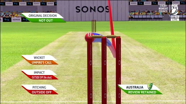 Australia were left mystified that this was given not out.