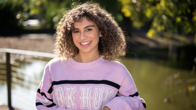 Danasha Carbone, 18, has her sights set on a career in criminology. Picture: Tony Gough