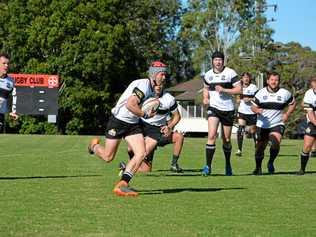 ATTACK: Charlie Brennand on the attack for the Warwick Water Rats team which starts its season at Risdon Oval on Saturday. Picture: Joe Levick