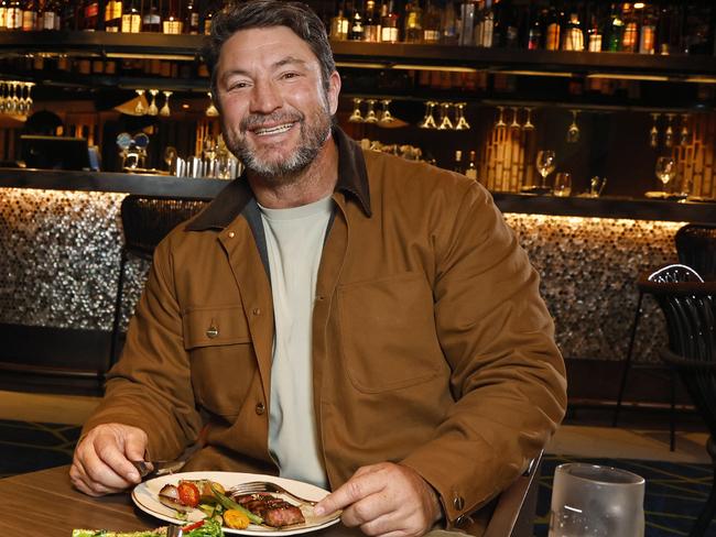 Nathan Hindmarsh at Kyubi restaurant at Campbelltown Catholic Club. Picture: Richard Dobson