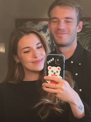 PewDiePie and Marzia Kjellberg are expecting a child. Picture: PewDiePie/YouTube