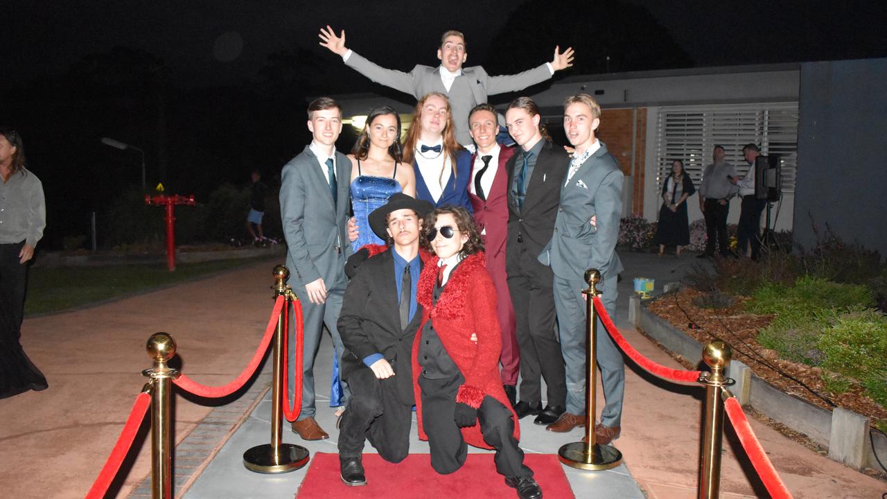 Students arrive at Noosa District State High School formal.