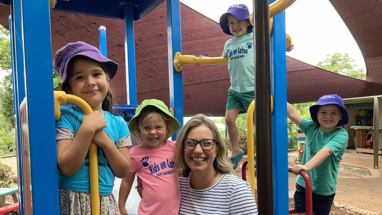 Kids on Calton Early Learning Centre - Emily Gailer, Michael Andress, Tracy Salter, Jack Bell and Noah Cleary.