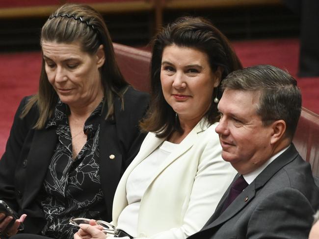 Senator Jane Hume, centre. Picture: Martin Ollman