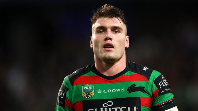 Rabbitohs back-rower Angus Crichton is jumping ship to the Roosters. Picture: Getty Images