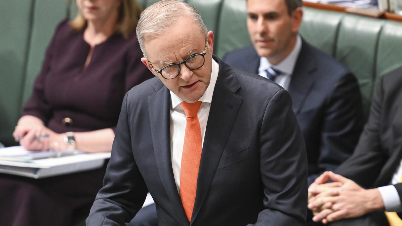 Prime Minister Anthony Albanese is facing some roadblocks in getting his legislation through with five sitting weeks for the year. Picture: NewsWire / Martin Ollman