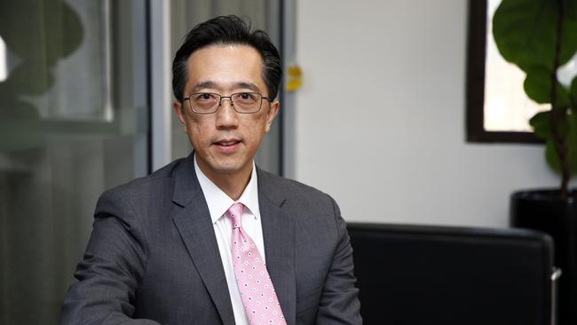 Taiwan’s top diplomat in Australia, Douglas Hsu. Picture: Tertius Pickard