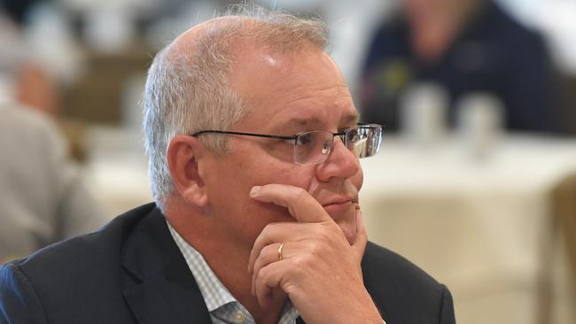 Scott Morrison in Townsville on Wednesday. Picture: Evan Morgan