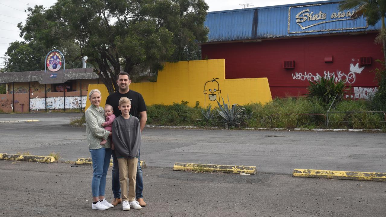 Mirko and Cathleen Bilic, pictured with son Jimmy and daughter Mila, have bought the Bundamba Sportsway site.