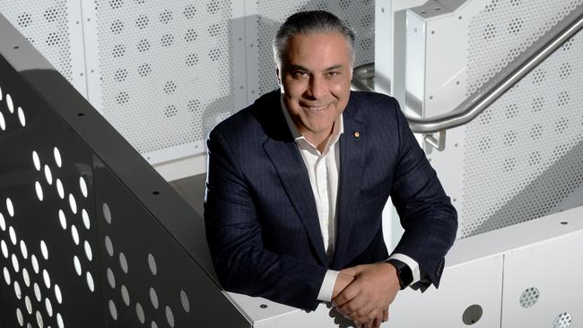 Ahmed Fahour, CEO of Latitude Financial Services, at the company's Docklands head office. Picture: Andrew Henshaw