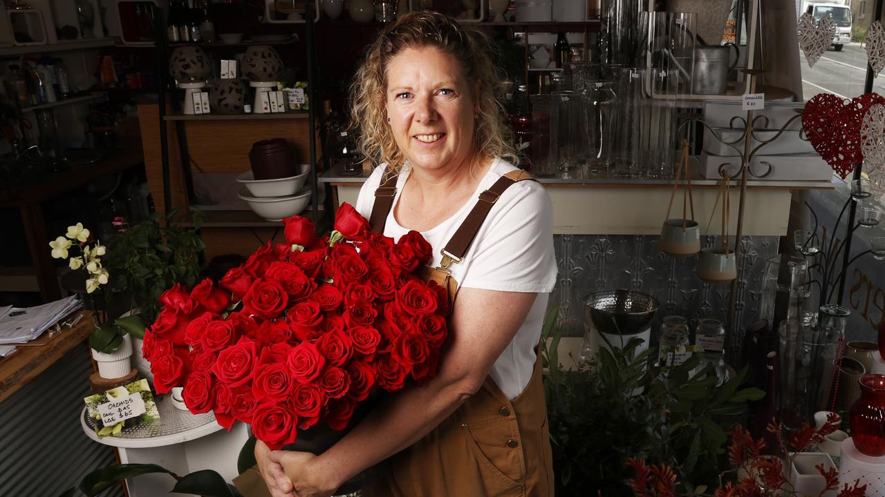 Pene Snashall, owner of Magnolia Flowers in South Hobart, is gearing up for her first Valentine’s Day in the business. Picture: Nikki Davis-Jones