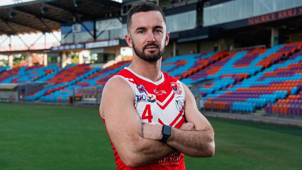 Waratah Football Club men’s captain Dylan Collis ahead of the 2024-25 NTFL season. Picture: Pema Tamang Pakhrin