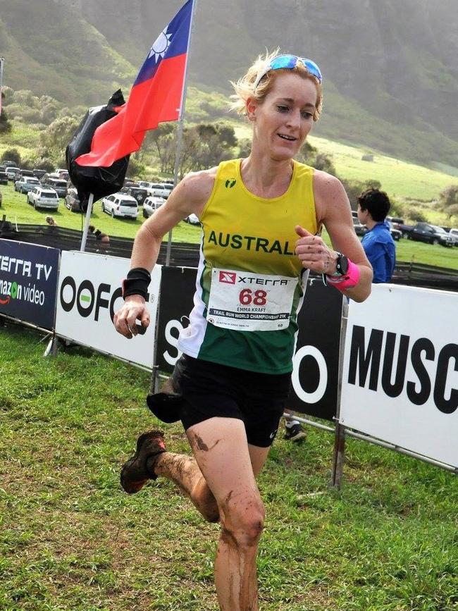 Emma competing in Trail Run World Championships in Hawaii