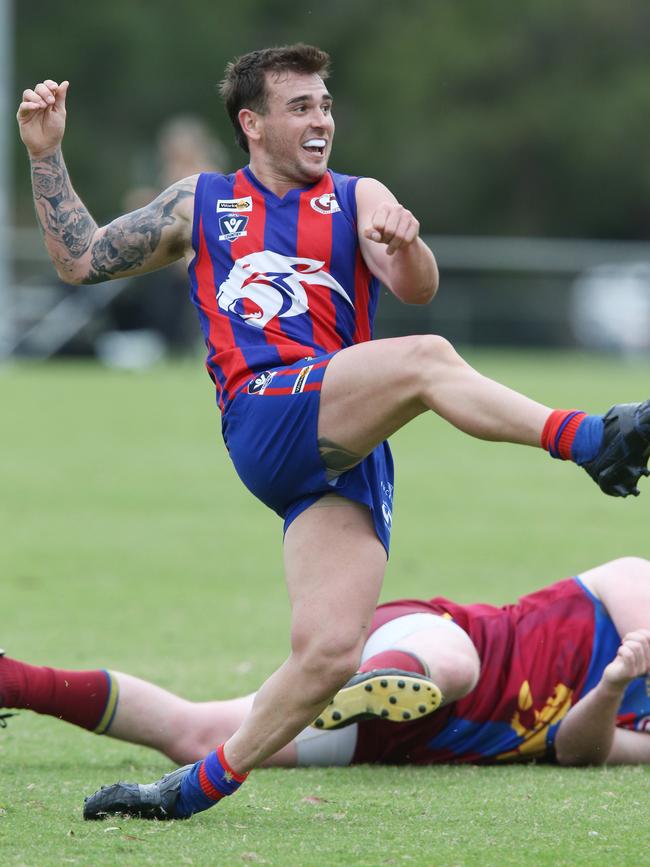 Football GDFL: Belmont Lions v Bell Post Hill Bell Post Hill 23 Jordan Sabell kicks a goal Picture: Mark Wilson