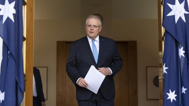 Scott Morrison says Australia cannot return to the pre-COVID-19 system that had undermined productivity and had begun to show signs of ‘sclerosis’. Picture: Getty Images