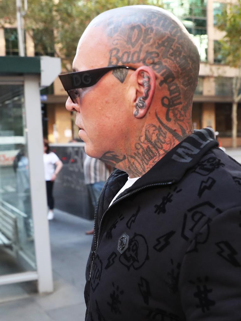 Mitchell and the “bad company” ink above his ear. Picture: David Crosling