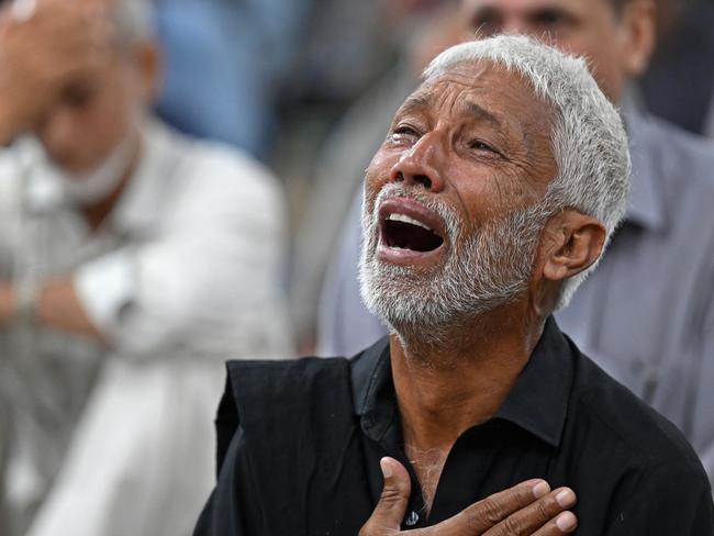 A Shiite Muslim mourns the death of Hassan Nasrallah. Picture: AFP