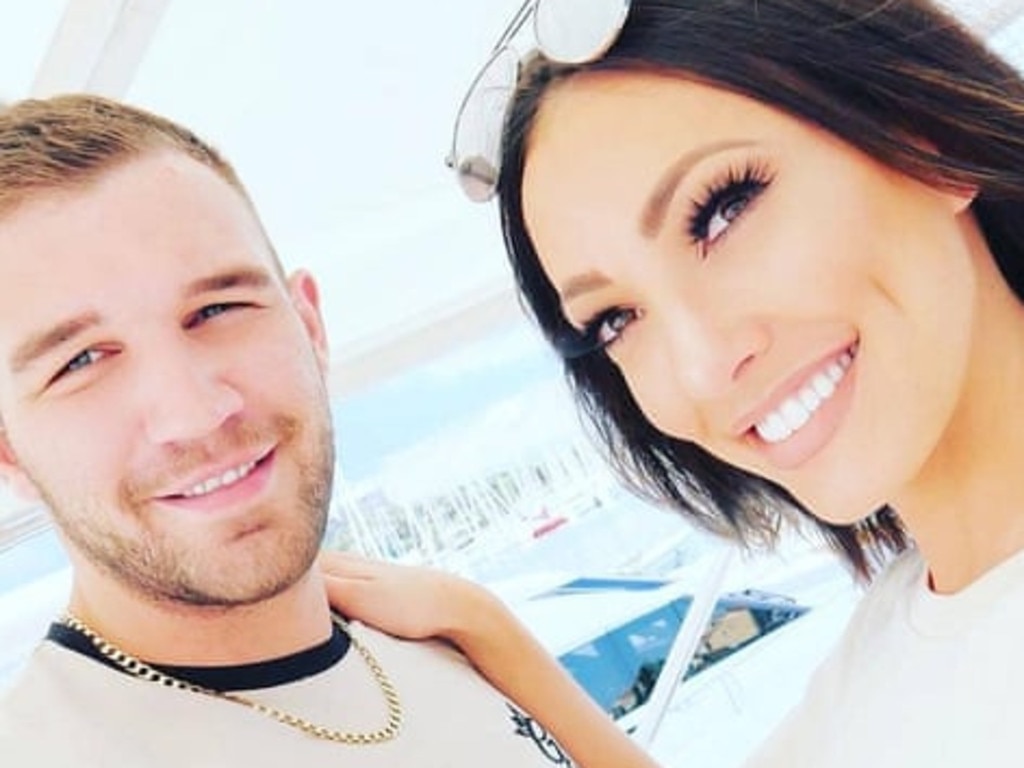 Tragic couple: Former Love Island star Sophie Gradon, 32, and boyfriend Aaron Armstrong, 25, died just 20 days apart. Picture: Instagram