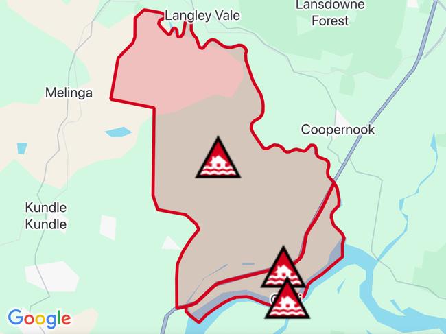 NSW floods: Suburbs at risk. Picture: Hazards Near Me NSW