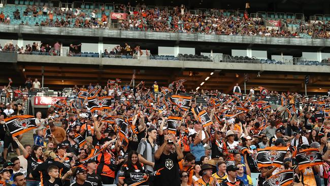 Footy-starved fans are coming back into stadiums in droves. Picture: Getty Images.