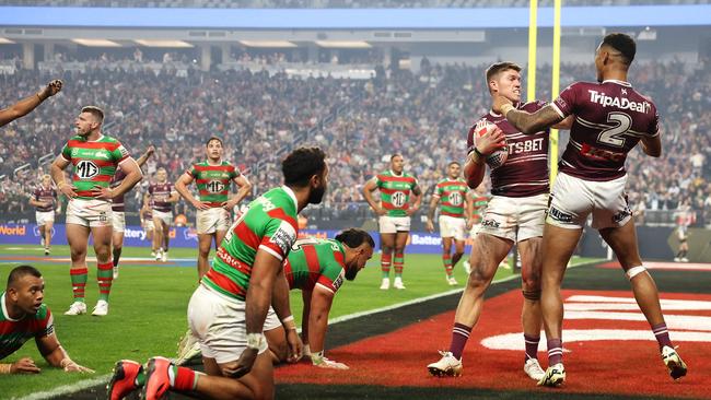 Reuben Garrick scored in the 60th minute to make it certain the Sea Eagles would return home with the points. Photo: Ezra Shaw/Getty Images/AFP