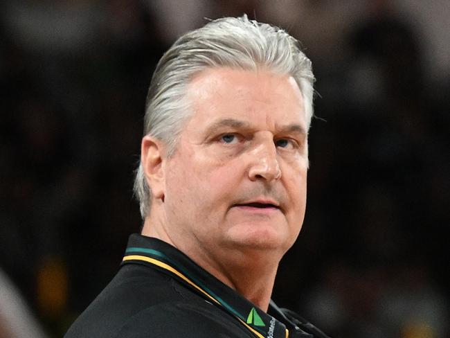 LAUNCESTON, AUSTRALIA - OCTOBER 18: Scott Roth, Head Coach of the Jackjumpers reacts during the round five NBL match between Tasmania Jackjumpers and Sydney Kings at Silverdome, on October 18, 2024, in Launceston, Australia. (Photo by Steve Bell/Getty Images)