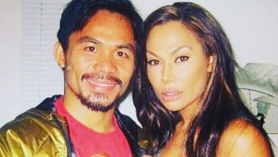 Campbell and Manny Pacquiao. Picture: Supplied