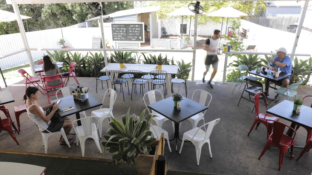 Willow and Spoon, Wilston offers a huge outdoor area for families. Picture: Mark Cranitch.