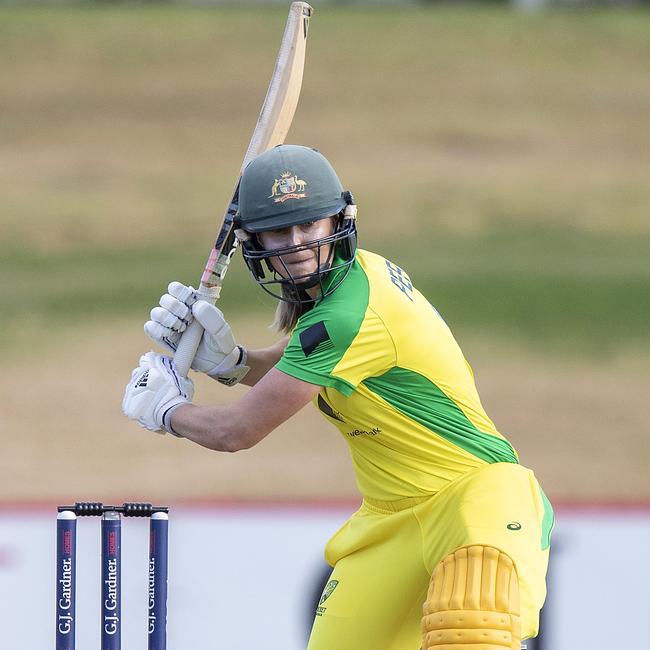 Ellyse Perry in action for Australia earlier this year. Picture: Dave Rowland/Getty Images