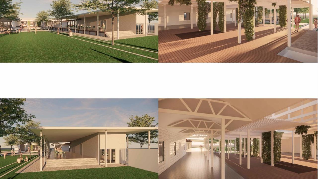 The precinct will make use of the vacant land and buildings at the former Yeppoon Railway Station. Renders: Tim English Design