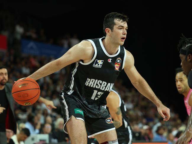 Josh Bannan of the Brisbane Bullets shoots during the round 20 NBL match. (Photo by Phil Walter/Getty Images)