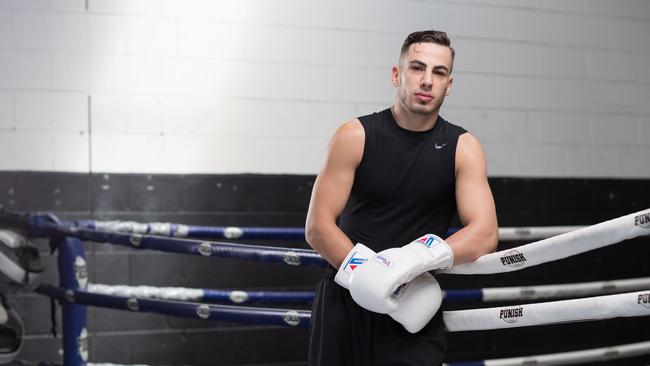 Robina’s Billel Dib beat Bruno Vifuaviwilli to win the WBA Oceania Super Featherweight title on Saturday night. Picture: Luke Marsden.