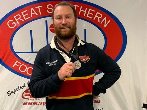 McLaren captain and midfielder Brett Ellis took out this year's Mail Medal in the GSFL. Picture: Great Southern Football League