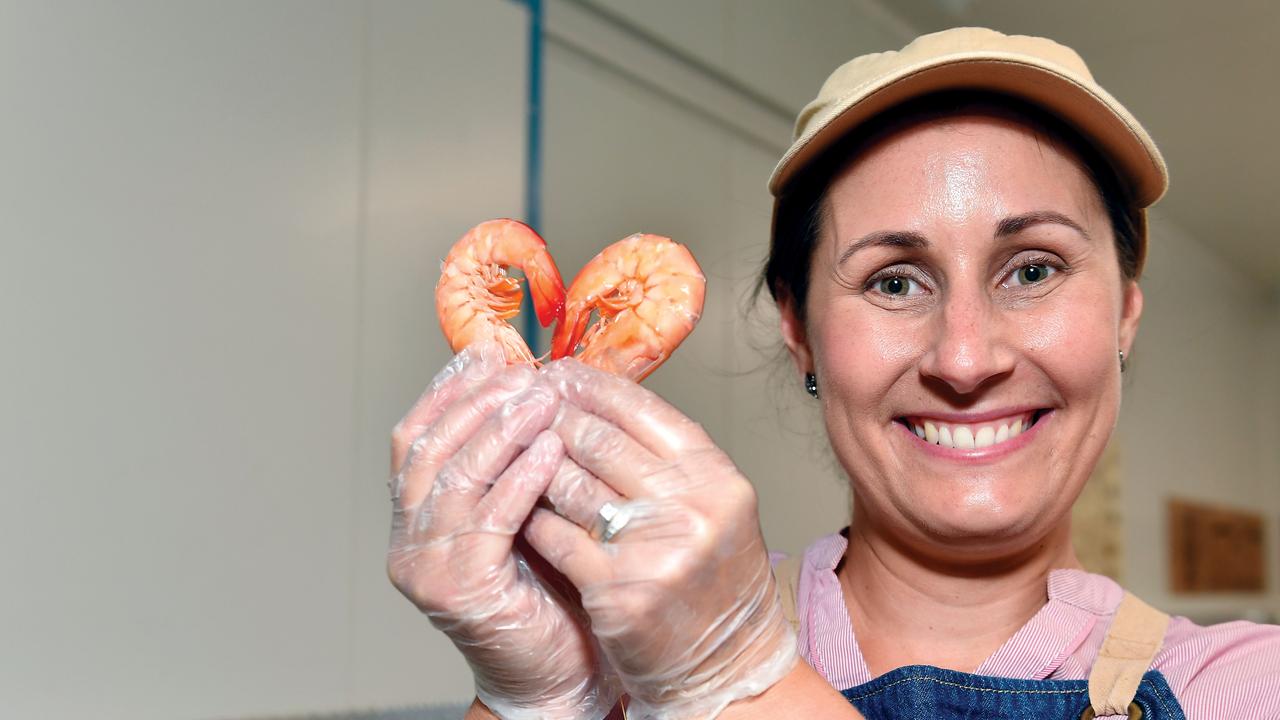 Debbie’s Seafood retail manager Natalie Fitzgerald is happy how the seafood trade is going over Easter. Picture: Tony martin