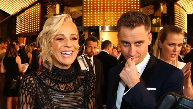 Carrie Bickmore and partner Chris Walker were on holiday in Europe when he accidentally exposed himself to ABC co-workers. Picture: Getty Images