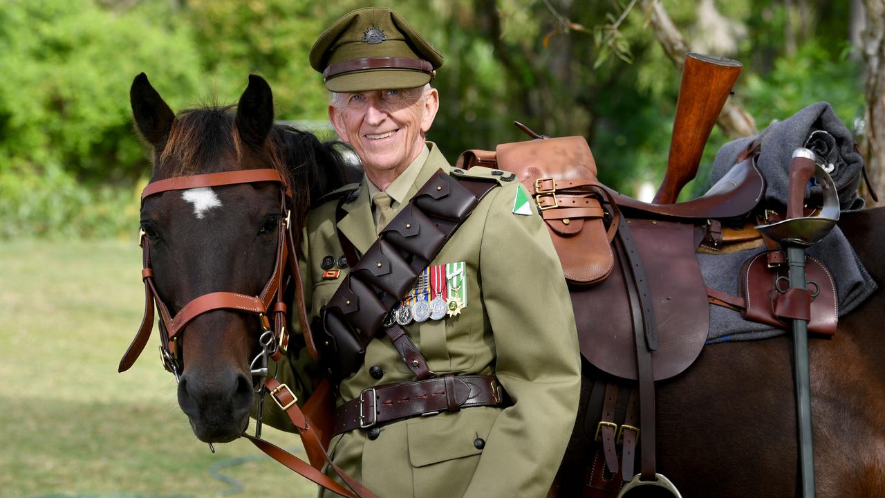 Vietnam Veteran Lester Mengel learns to ride a horse to lead Anzac Day ...