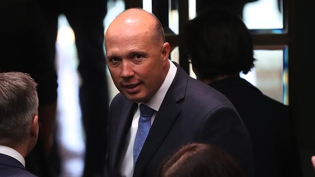 Peter Dutton in the House of Representatives Chamber at Parliament House in Canberra. Picture Kym Smith