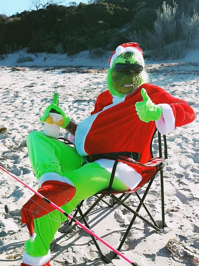 “I’m all toasty inside.” Adelaide's Chilly Christmas Day. Reader’s photos. Picture: The Grinch