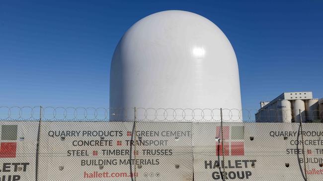 The dome will be used to store concrete. Picture: Brenton Edwards