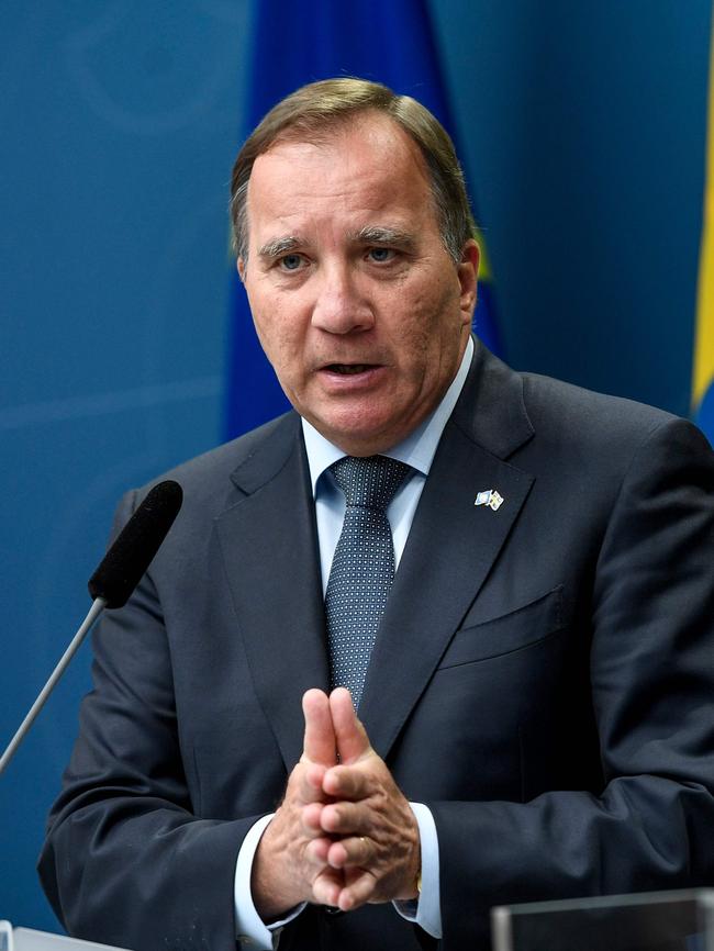 Sweden's Prime Minister Stefan Lofven. Picture: Ali Lorestani/AFP