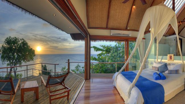 Sunset plunge pool villas have gorgeous views.