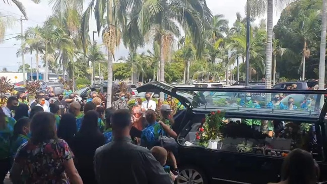 Hundreds of mourners gather to say goodbye to Nolear 'Nana' Ramsamy