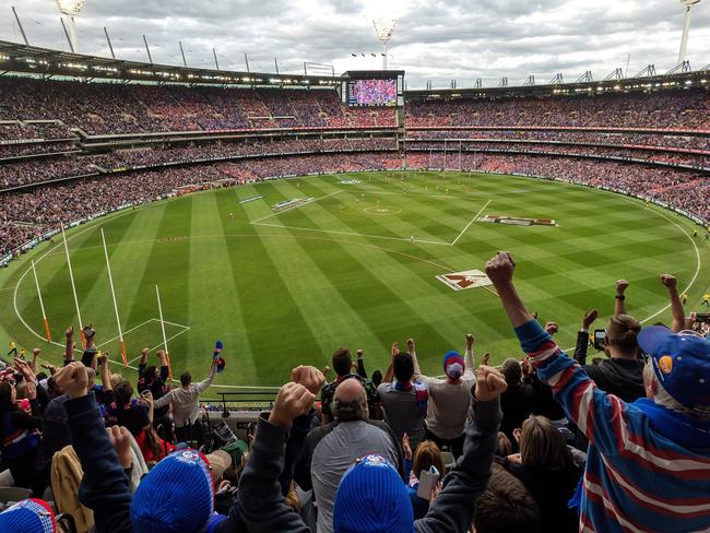 2016 AFL Grand Final match between the Western Bulldogs and the Sydney Swans at the Melbourne Cricket Ground (MCG), Melbourne, Australia on October 1, 2016. Final siren Picture: Hamish Blair