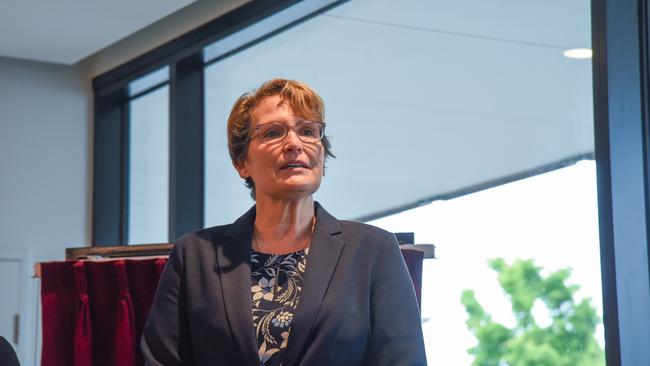 Jennifer Duncan, Acting CEO Hospitals North Tasmania at the unveiling of the tunapri mapali Building, November 14, 2022. Picture: Alex Treacy