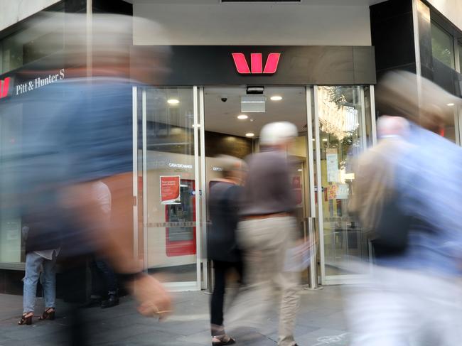 SYDNEY, AUSTRALIA - NewsWire Photos MARCH 26, 2021 - A generic photograph of the Westpac branch located on Hunter Street in Sydney.Picture: NCA NewsWire / Christian Gilles