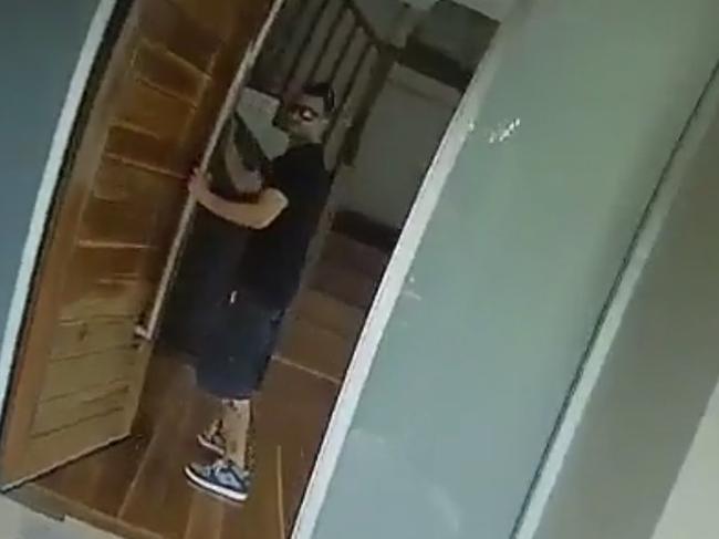 Footage from a body-worn camera shows Anthony Koletti welcoming police into his Dover Heights home. Picture: NCA NewsWire/Supplied