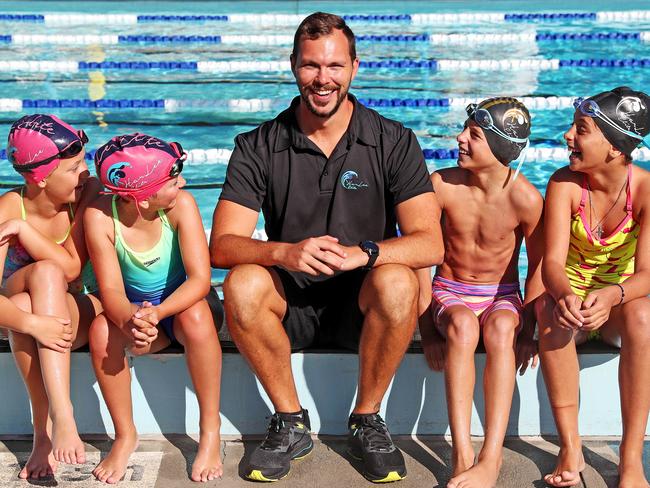 Swim coach Alex Clarke will swim 800 laps at Max Parker Leisure and Aquatic Centre in Revesby on November 25. Picture: Tim Hunter.